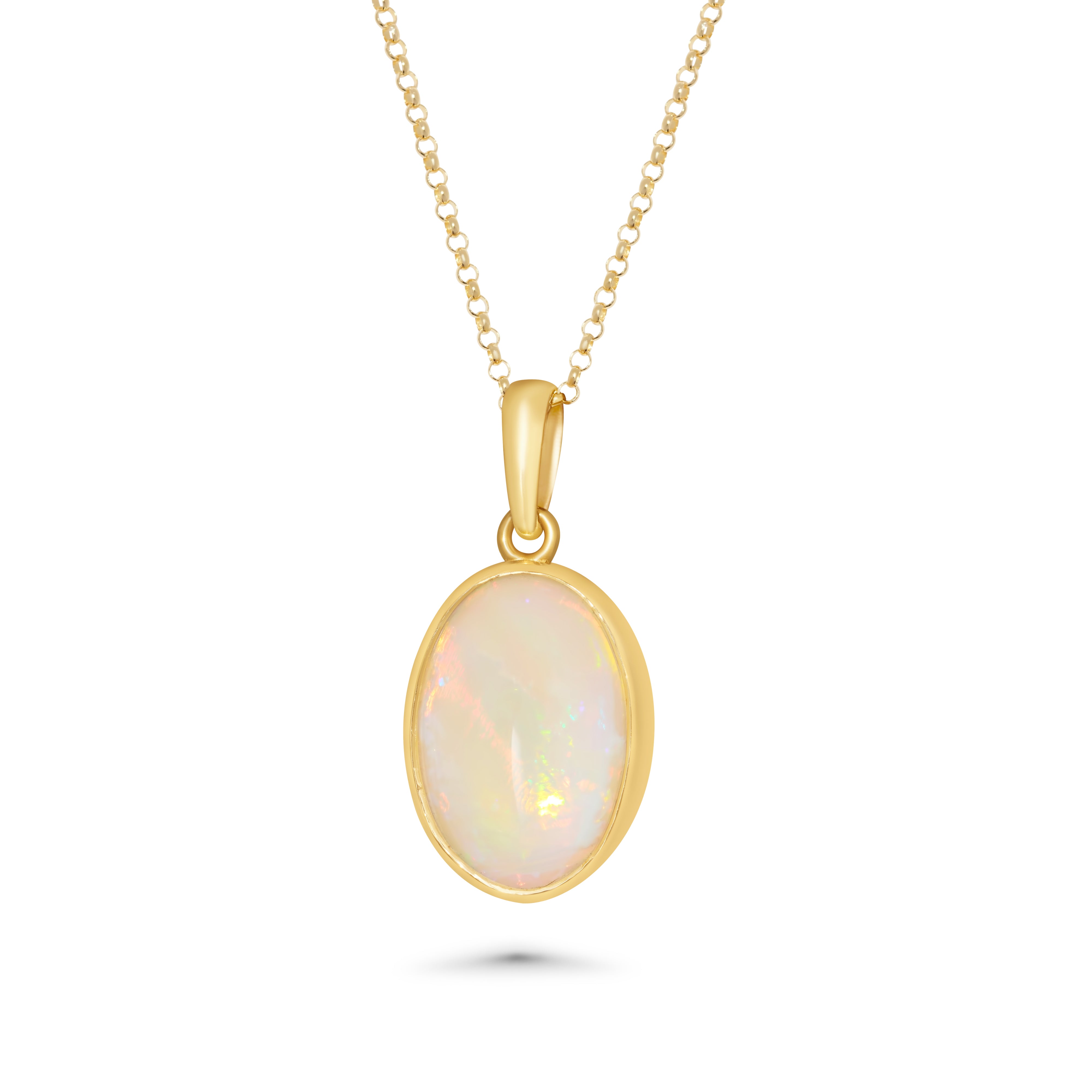 rare crystal opal gold necklace 