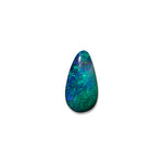 lightning ridge solid opal gemstones polished dark blue and green