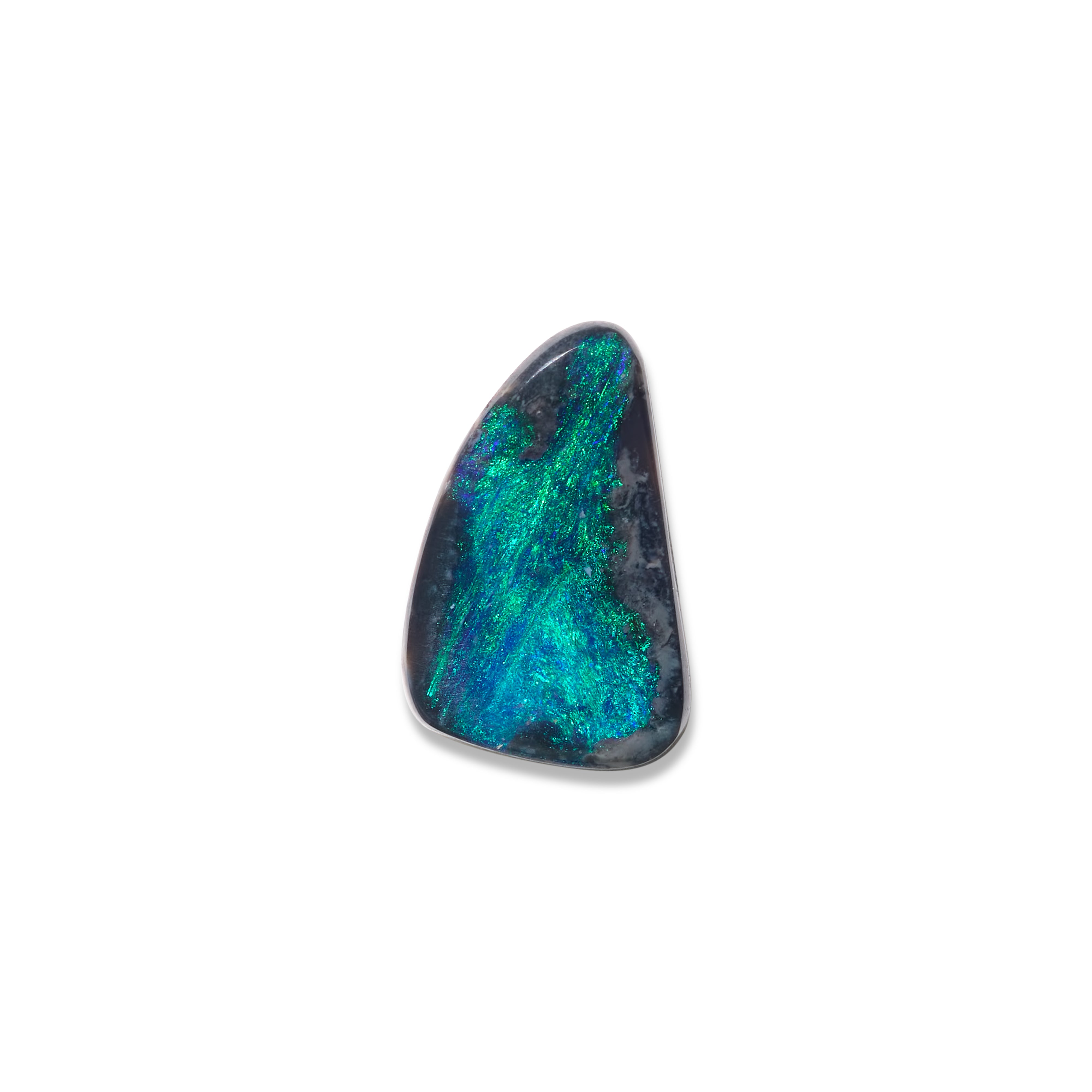 lightning ridge solid opal gemstones polished dark blue and green