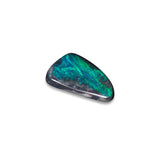 lightning ridge solid opal gemstones polished dark blue and green