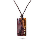 Boulder opal necklace boho 