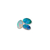 lightning ridge solid opal gemstones polished greens blue